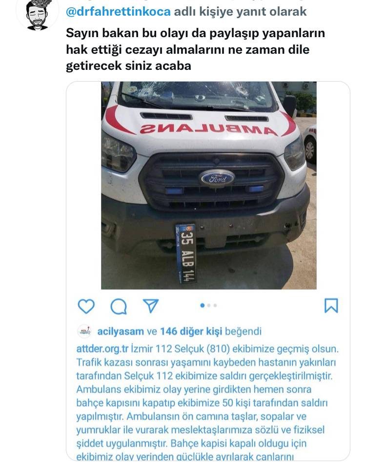ambulans saldırı